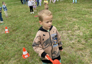 Wyścigi rzędów . Kacperek wykazał się niesamowitą zręcznością.
