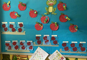 Praca plastyczna wykonana przez dzieci z grupy I z okazji Dnia Jabłka