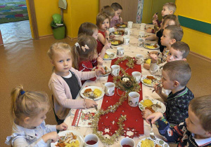 Uroczysty obiad wigilijny w grupie I